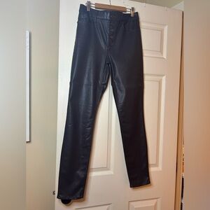 Chocolate High-Waisted Pants with Button Details